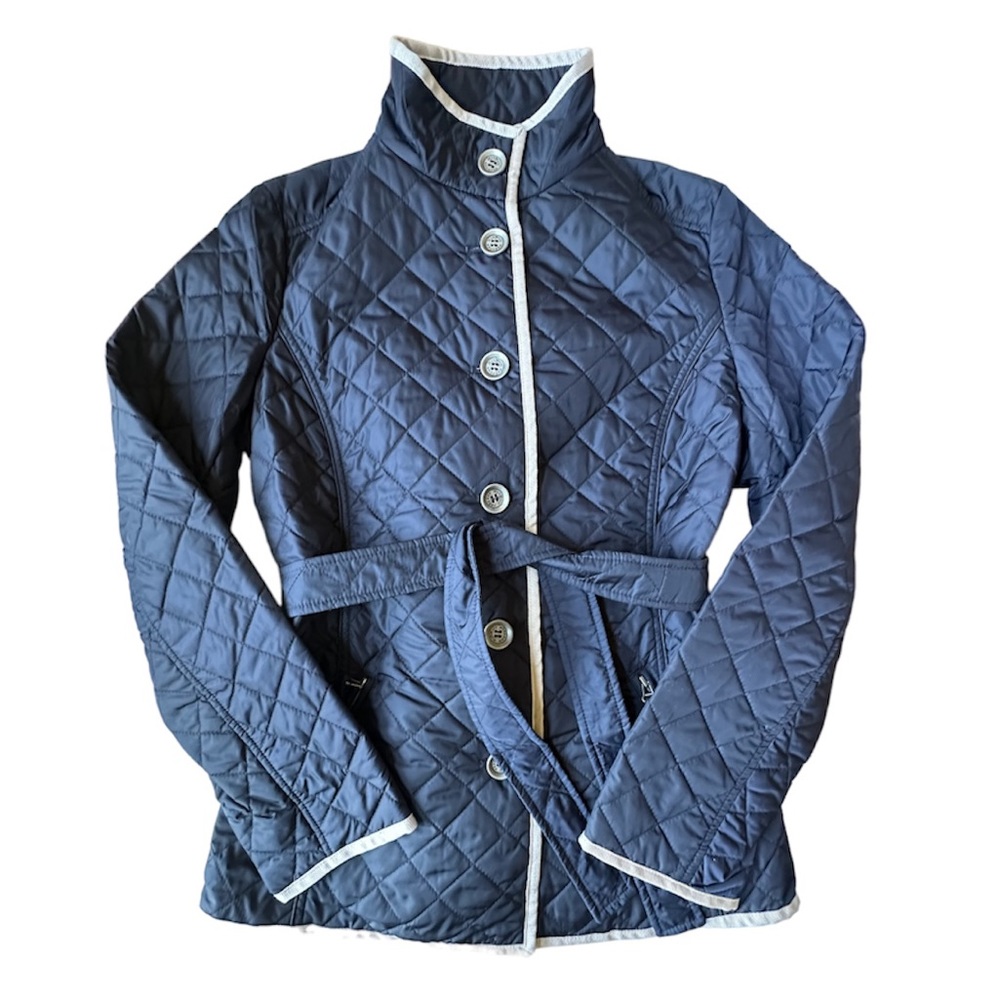 Max Mara Weekend Light Quilted Belted Jacket Size 8